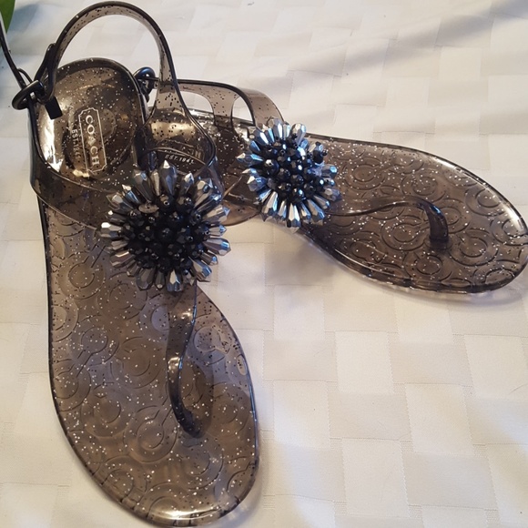 Coach Shoes | Coach Jelly Tstrap Flower Sandles | Poshmark